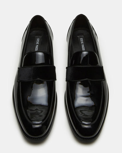 ESCADA Black/Black Slip-On Men's Dress Loafer Steve Madden BLACK BLACK
