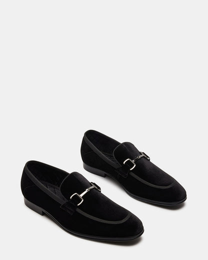 AADI Black/Silver Men's Dress Loafer Steve Madden BLACK SILVER