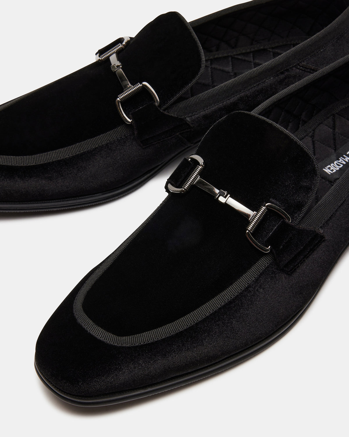 AADI Black/Silver Men's Dress Loafer Steve Madden BLACK SILVER