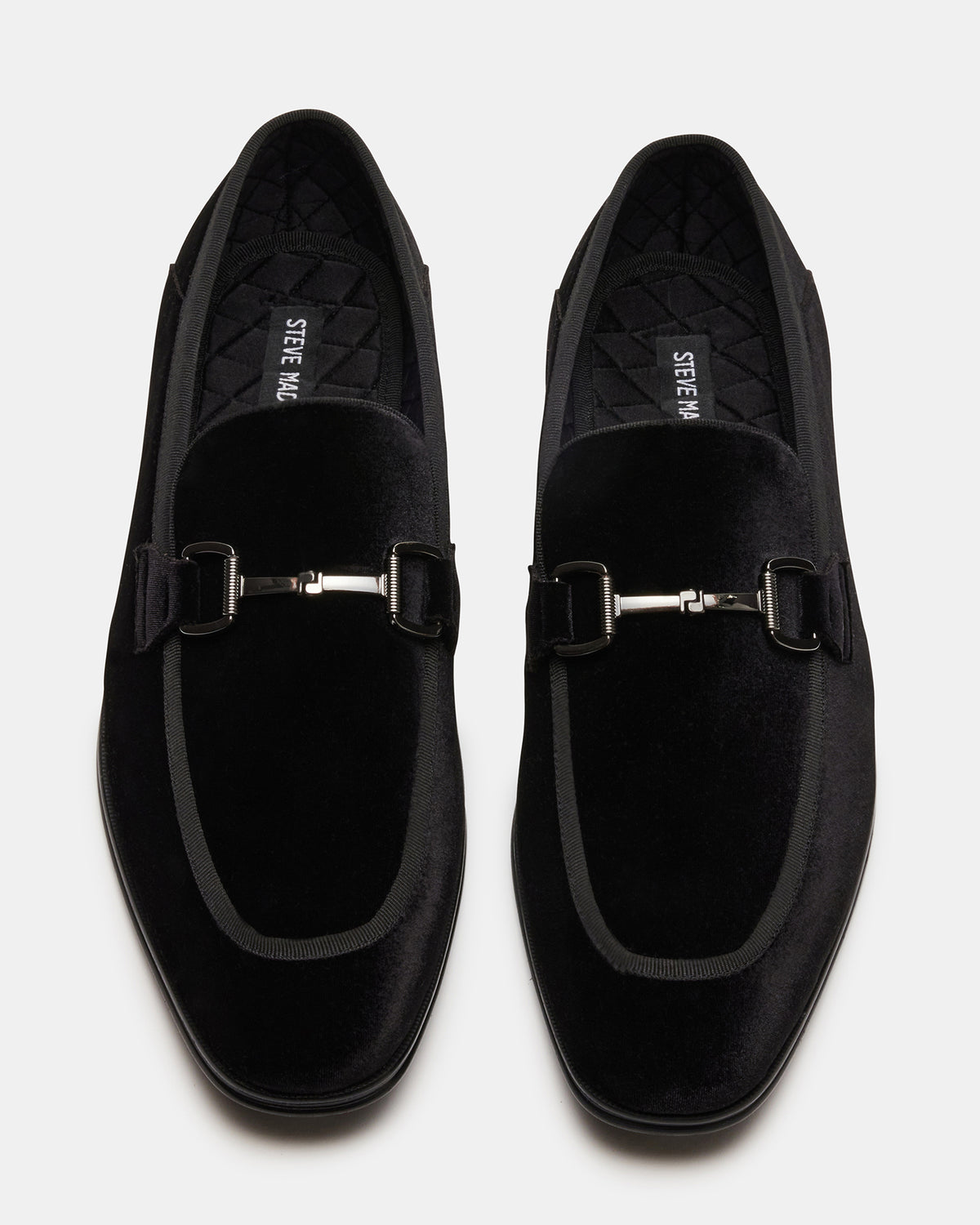 AADI Black/Silver Men's Dress Loafer Steve Madden BLACK SILVER