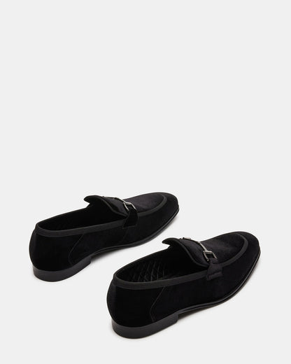 AADI Black/Silver Men's Dress Loafer Steve Madden BLACK SILVER