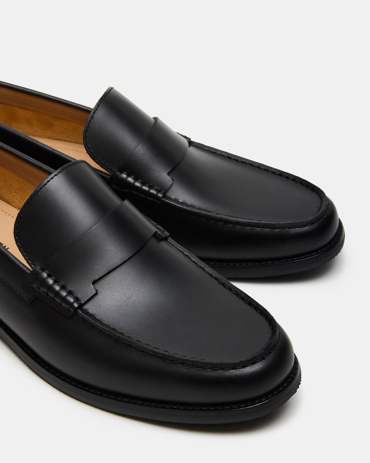 COLVER Black Leather Men's Slip-On Loafer Steve Madden BLACK LEATHER
