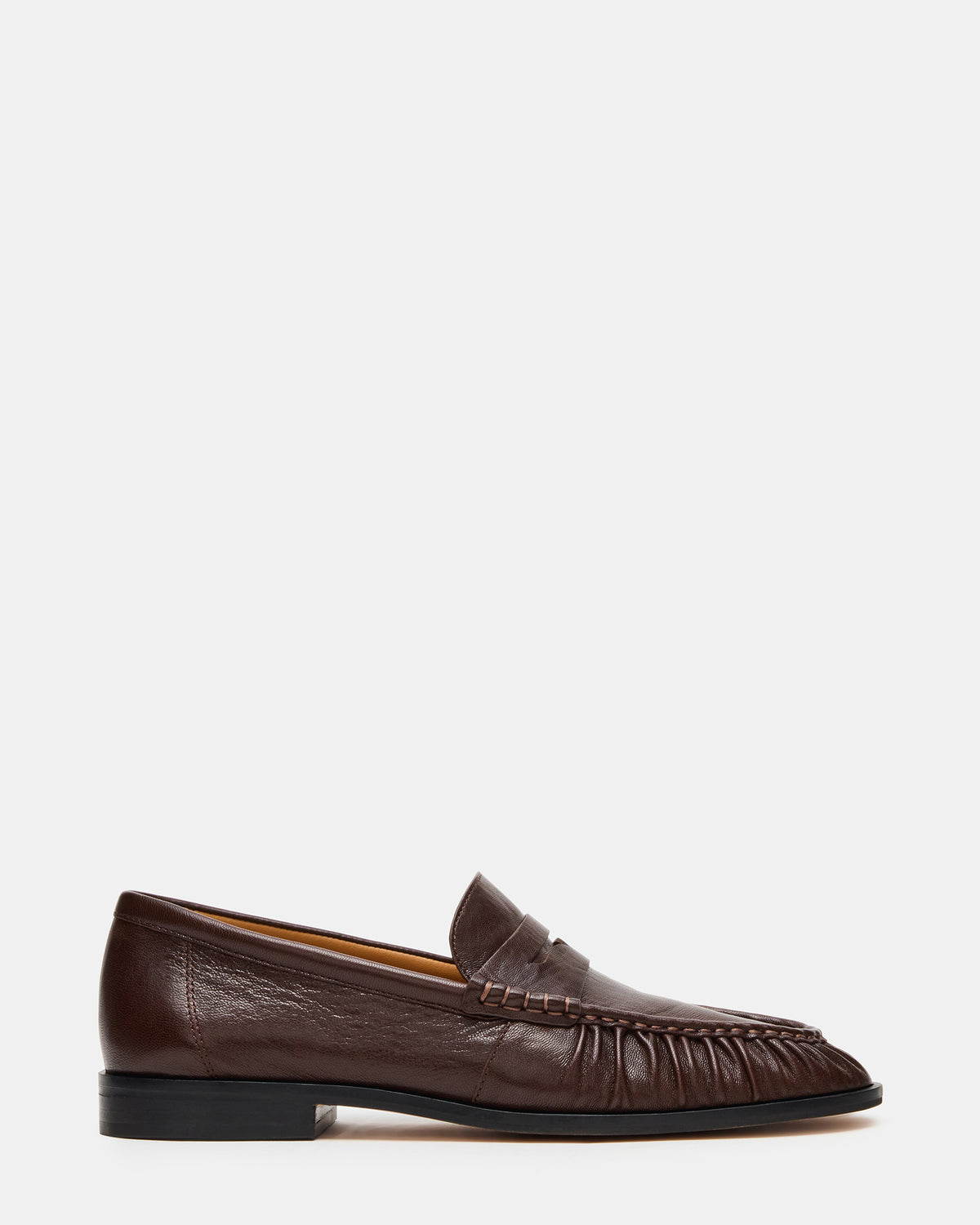 QUINCEY Brown Leather Slip-On Men's Loafer Steve Madden BROWN LEATHER