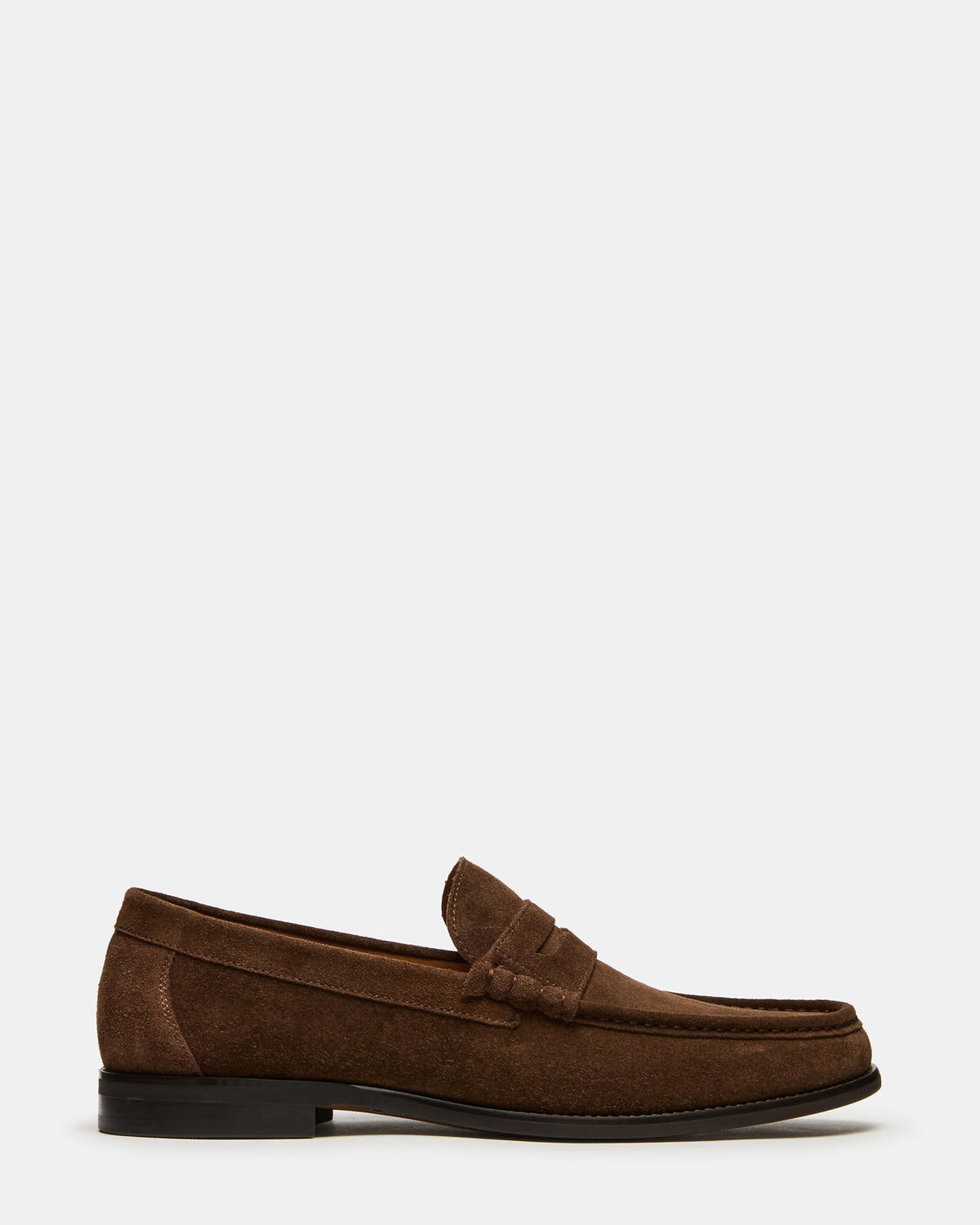 HUCKLE Dark Brown Slip-On Men's Loafer Steve Madden DARK BROWN