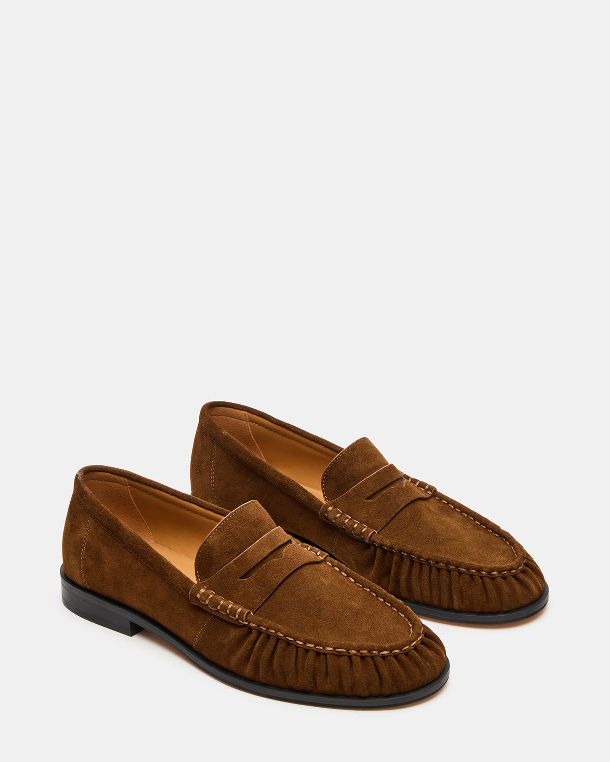 QUINCEY Chestnut Suede Slip-On Men's Loafer Steve Madden CHESTNUT SUEDE
