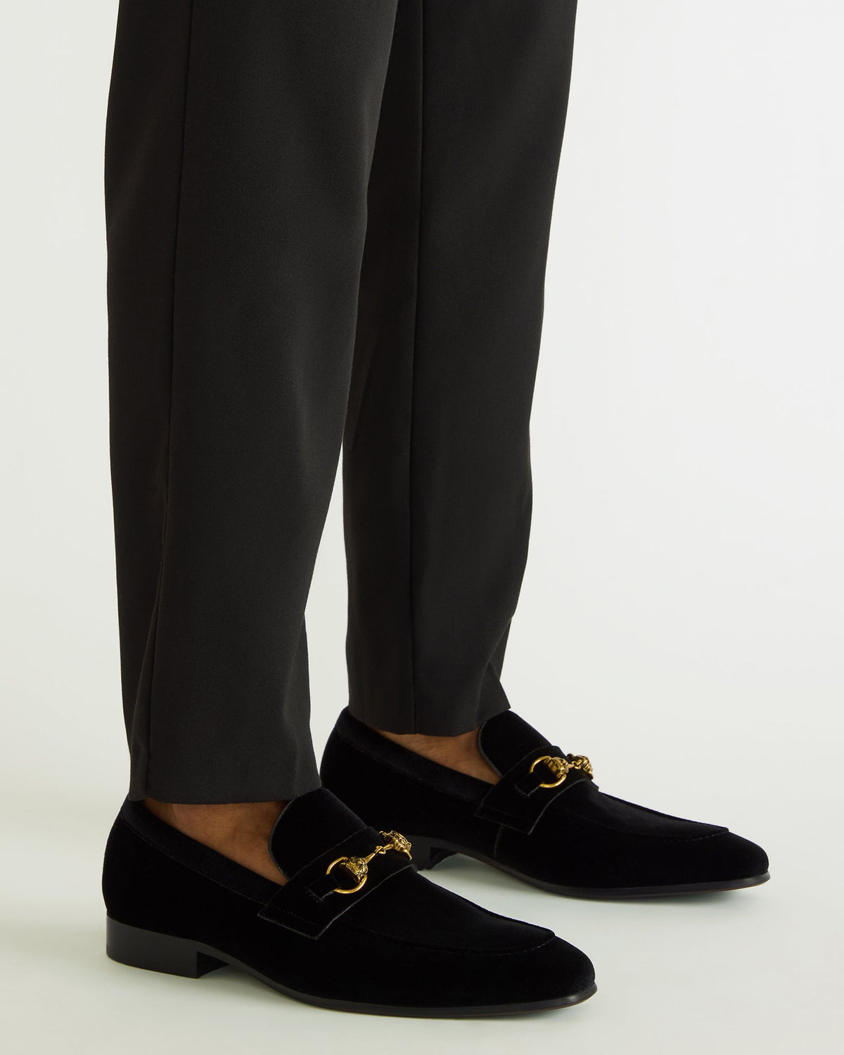 JAKIRO Black Velvet Slip-On Dress Men's Loafer Steve Madden BLACK VELVET