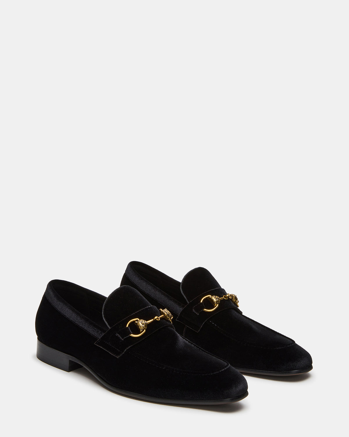 JAKIRO Black Velvet Slip-On Dress Men's Loafer Steve Madden BLACK VELVET