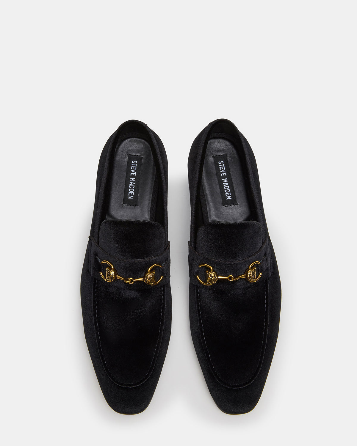 JAKIRO Black Velvet Slip-On Dress Men's Loafer Steve Madden BLACK VELVET