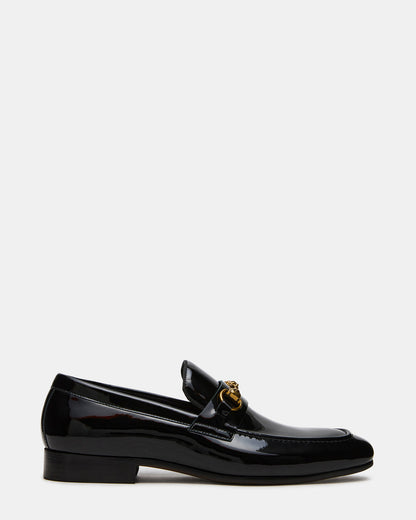 JAKIRO Black Patent Slip-On Dress Men's Loafer Steve Madden BLACK PATENT