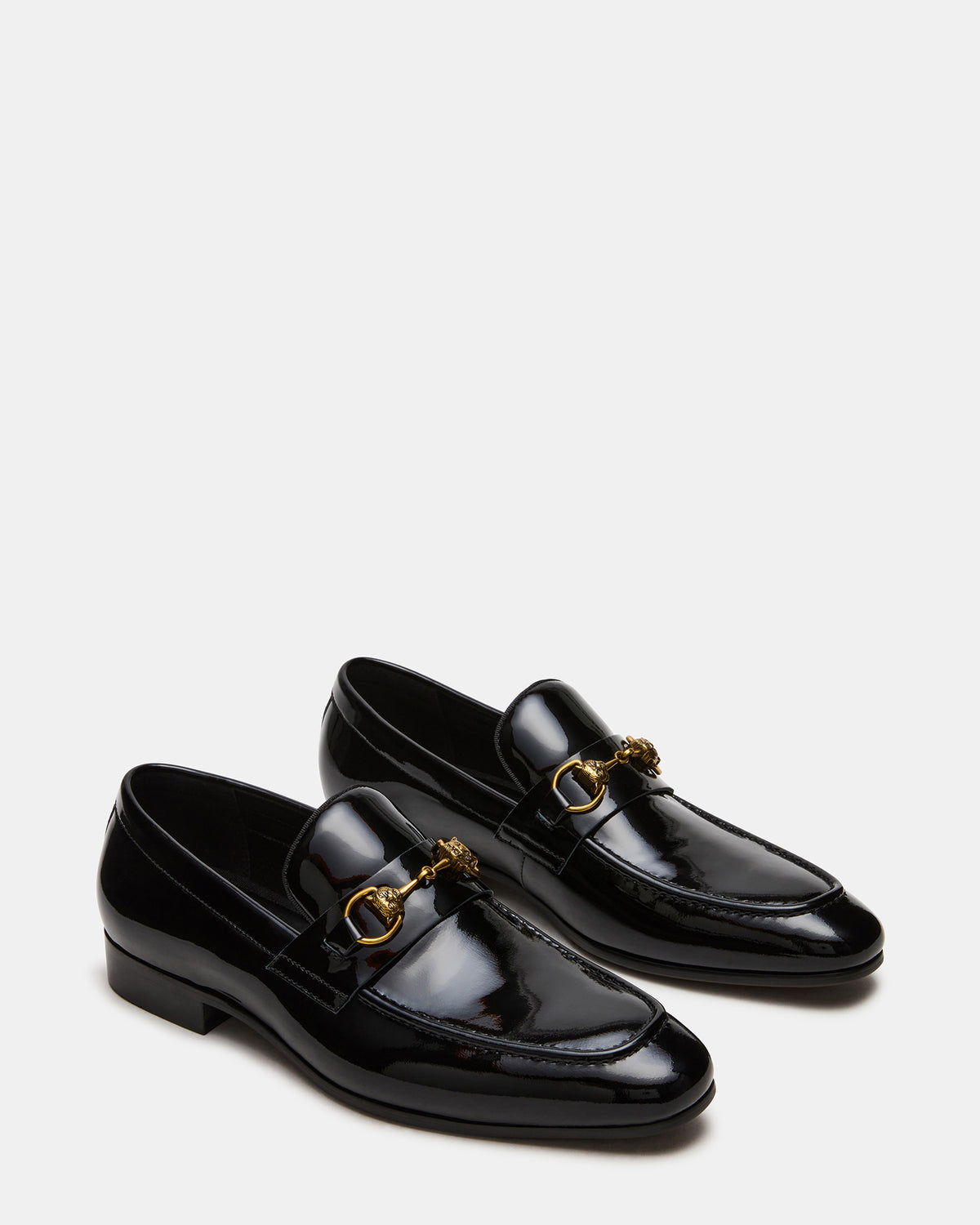 JAKIRO Black Patent Slip-On Dress Men's Loafer Steve Madden BLACK PATENT