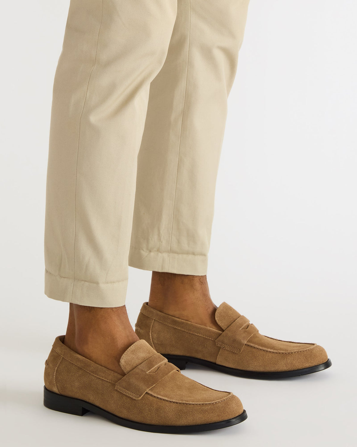 NATAN Taupe Suede Slip-On Dress Men's Loafer Steve Madden TAUPE SUEDE