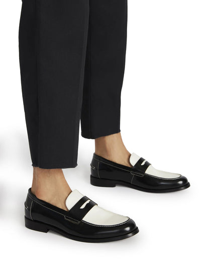 NATAN White Leather Slip-On Dress Men's Loafer Steve Madden WHITE LEATHER