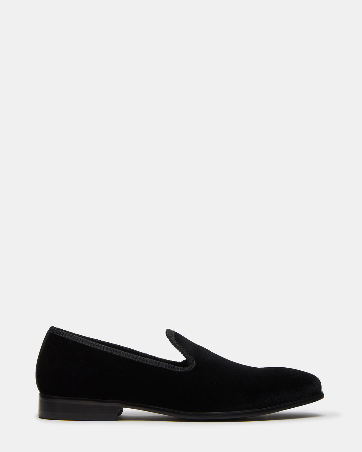 BANNOCH Black Velvet Men's Slip-On Loafer Steve Madden BLACK VELVET