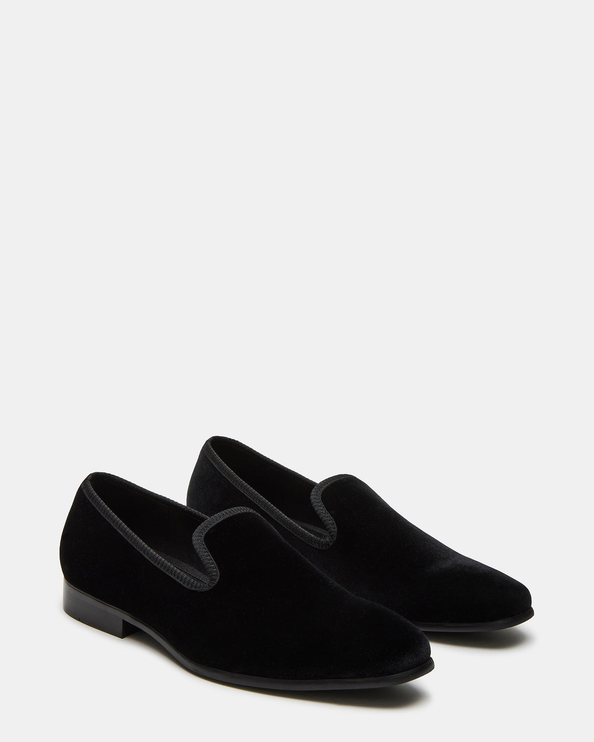 BANNOCH Black Velvet Men's Slip-On Loafer Steve Madden BLACK VELVET