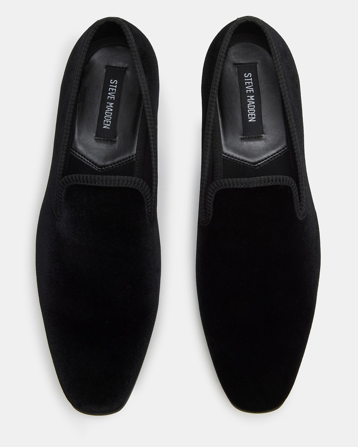 BANNOCH Black Velvet Men's Slip-On Loafer Steve Madden BLACK VELVET