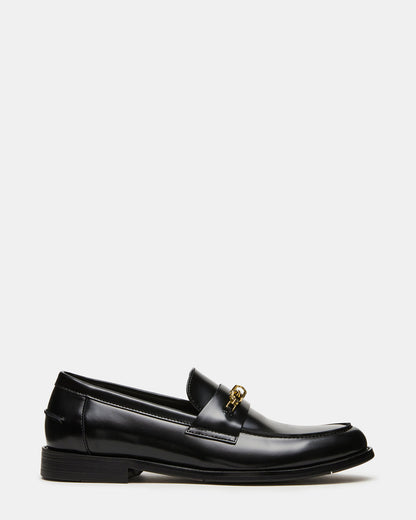 NEVINN Black Slip-On Dress Men's Loafer Steve Madden BLACK