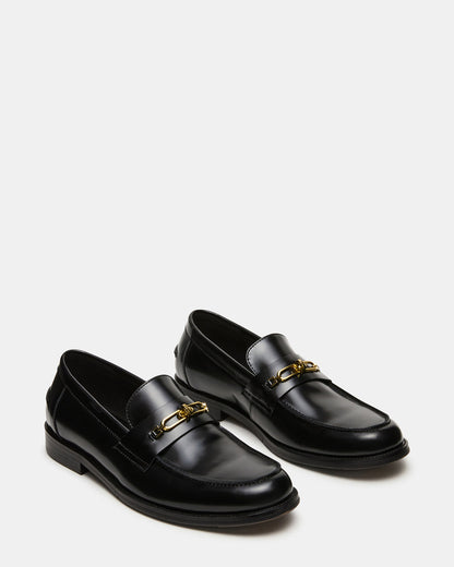 NEVINN Black Slip-On Dress Men's Loafer Steve Madden BLACK