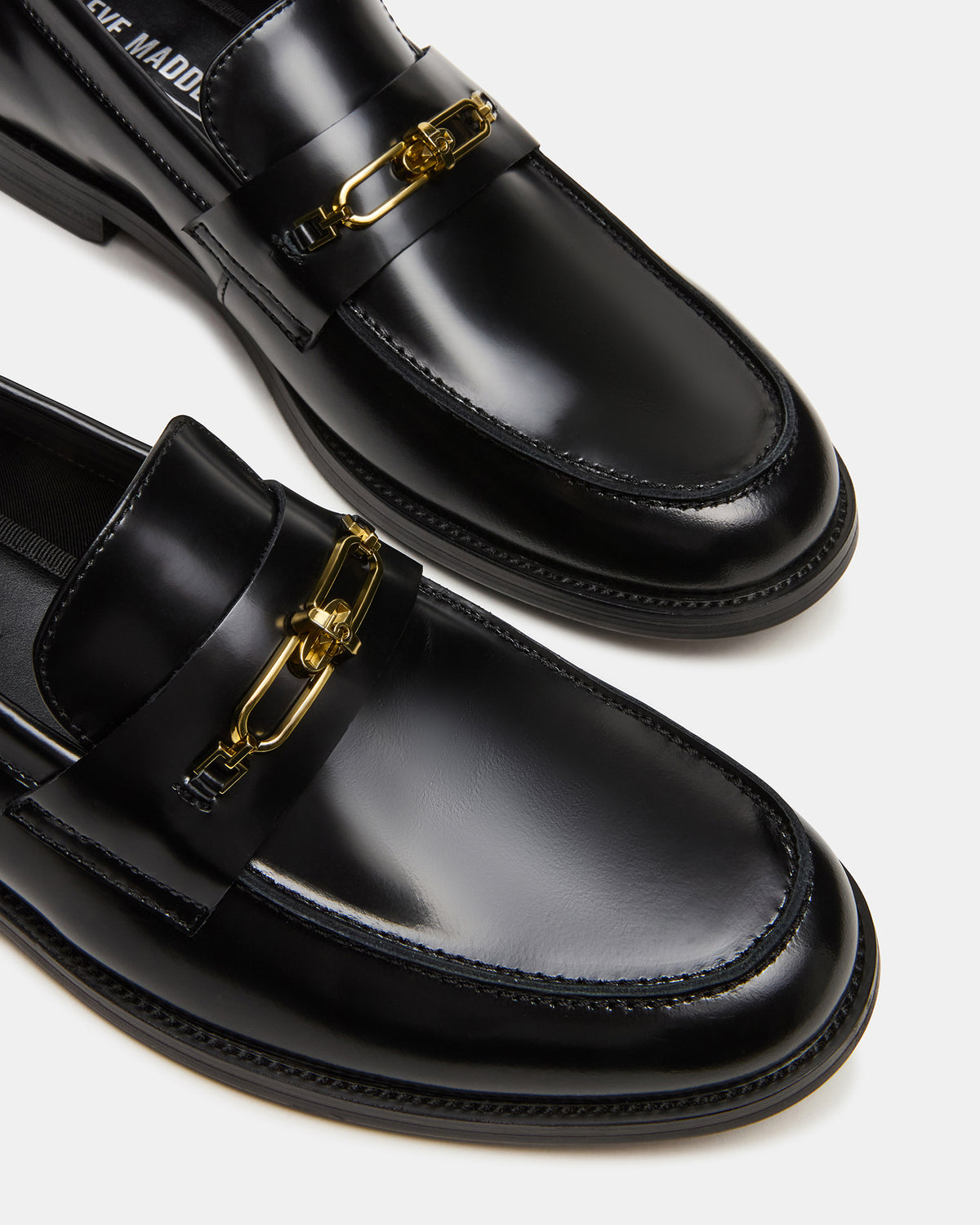 NEVINN Black Slip-On Dress Men's Loafer Steve Madden BLACK