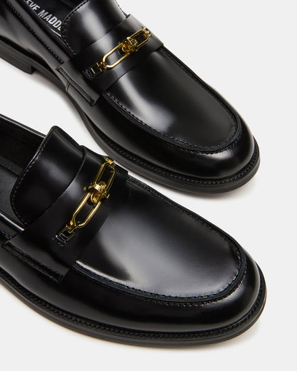 NEVINN Black Slip-On Dress Men's Loafer Steve Madden BLACK