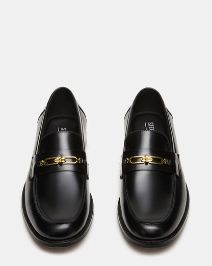 NEVINN Black Slip-On Dress Men's Loafer Steve Madden BLACK
