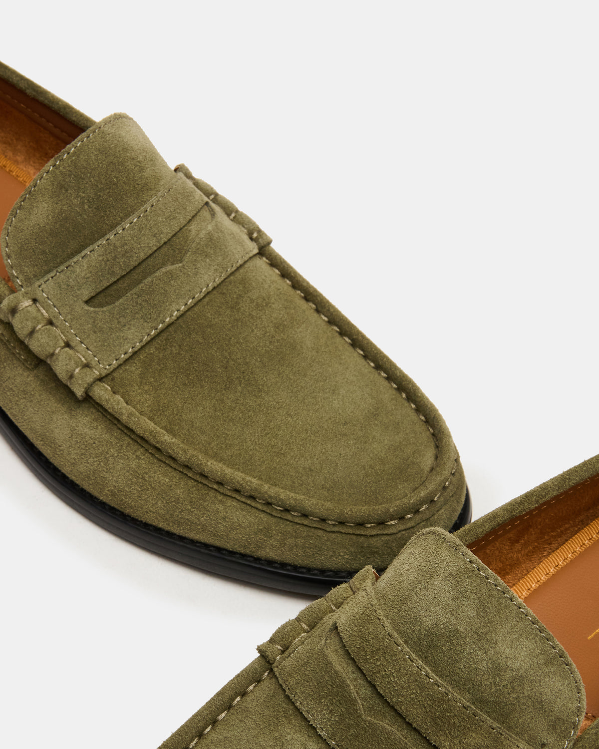 HUCKLE Green Suede Slip-On Men's Loafer Steve Madden GREEN SUEDE