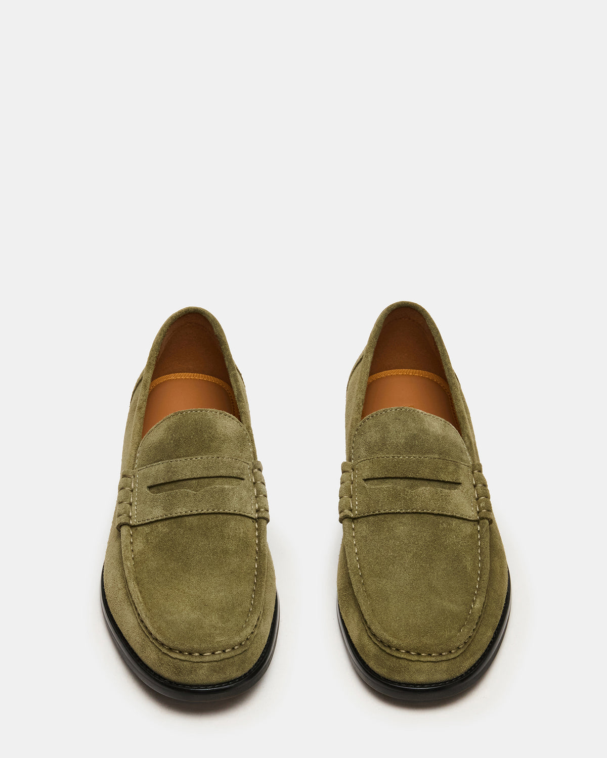 HUCKLE Green Suede Slip-On Men's Loafer Steve Madden GREEN SUEDE