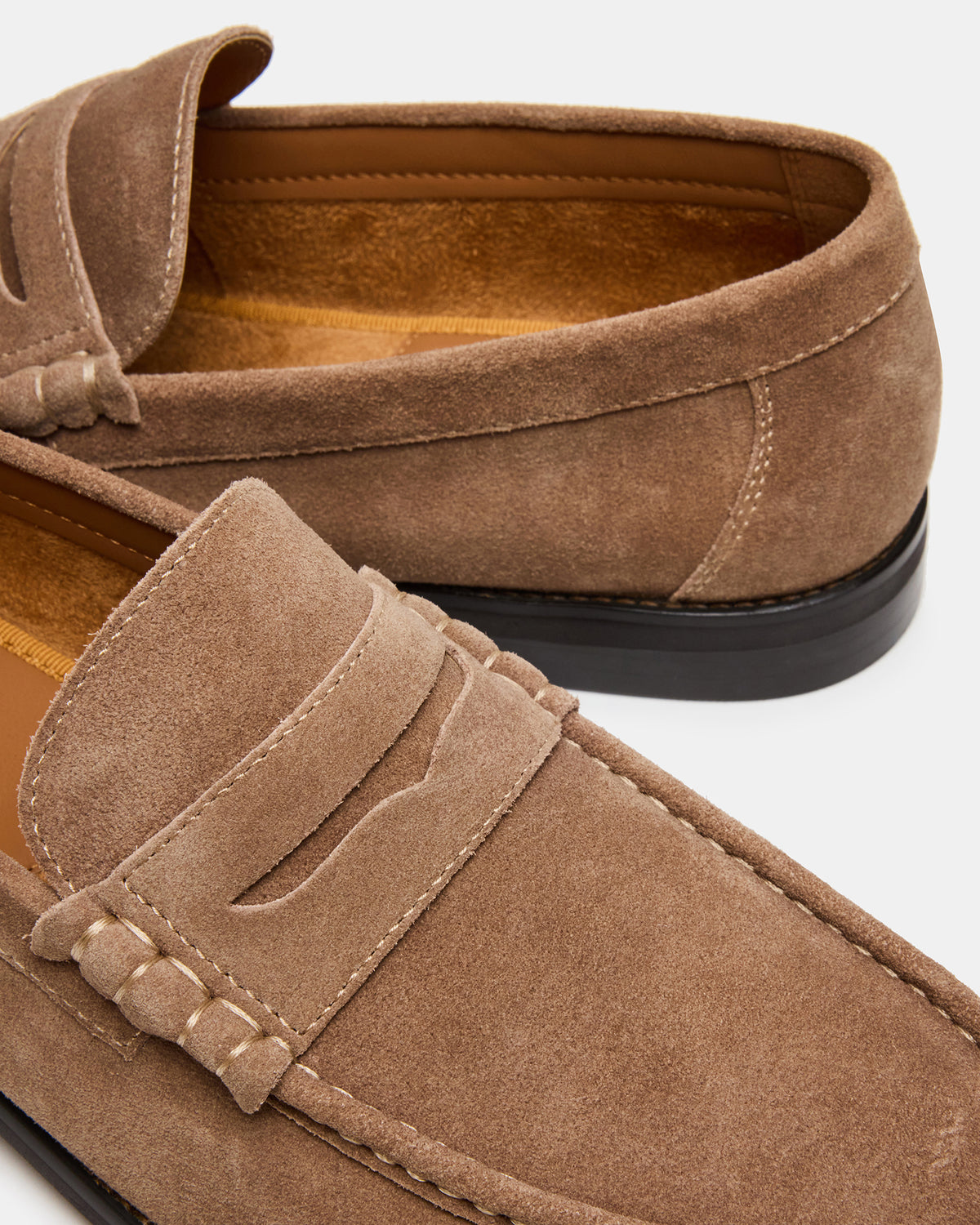 HUCKLE Taupe Suede Slip-On Men's Loafer Steve Madden TAUPE SUEDE