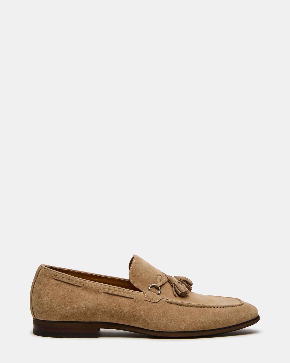 LOGAN Taupe Suede Tassel Slip-On Men's Loafer Steve Madden TAUPE SUEDE