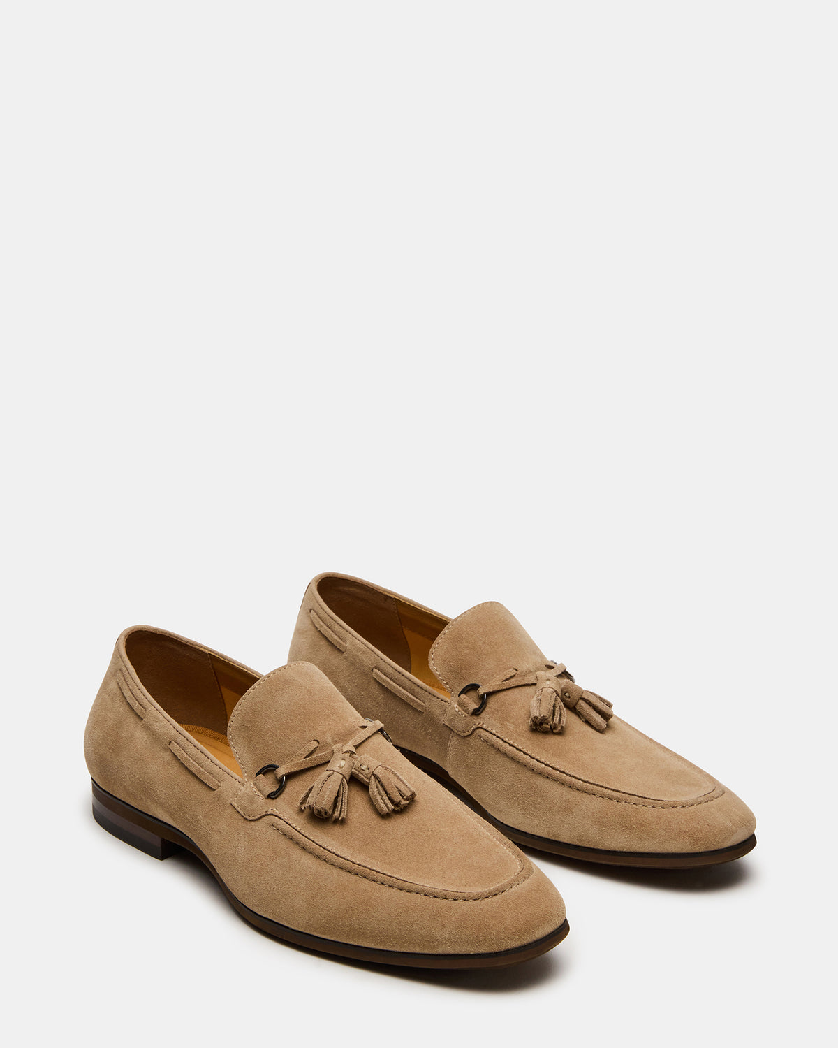LOGAN Taupe Suede Tassel Slip-On Men's Loafer Steve Madden TAUPE SUEDE