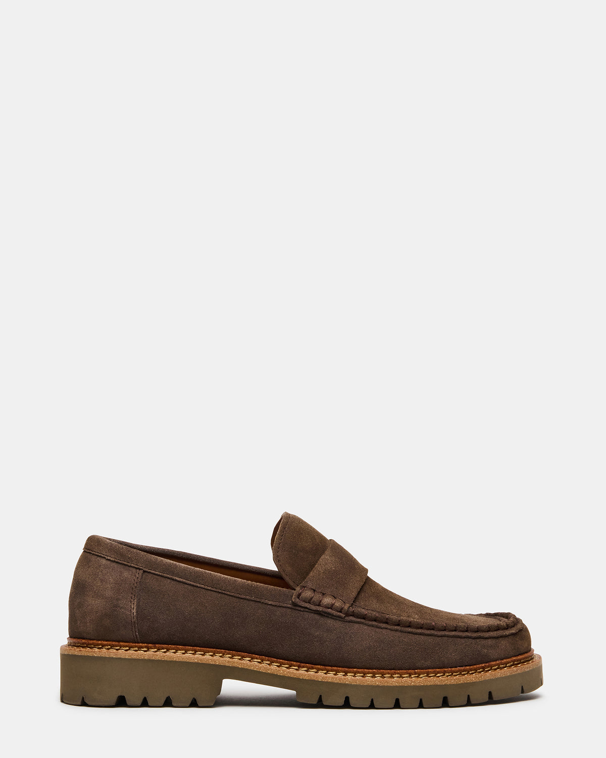 BRODIE Taupe Slip-On Lug Men's Loafer Steve Madden TAUPE