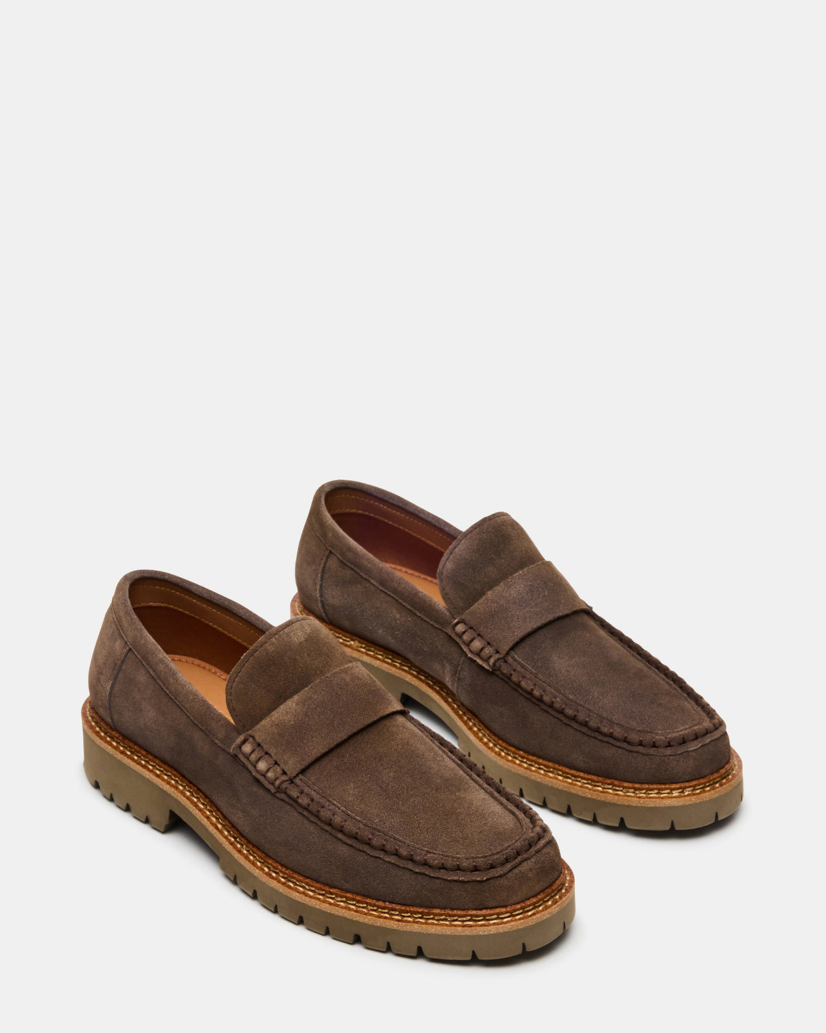 BRODIE Taupe Slip-On Lug Men's Loafer Steve Madden TAUPE