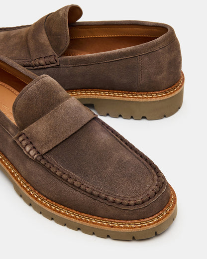 BRODIE Taupe Slip-On Lug Men's Loafer Steve Madden TAUPE