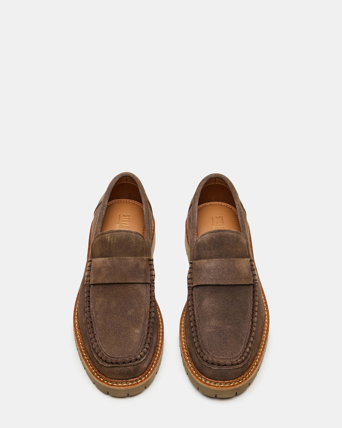 BRODIE Taupe Slip-On Lug Men's Loafer Steve Madden TAUPE