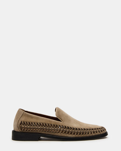 NAPOLI Sand Suede Slip-On Woven Men's Loafer Steve Madden SAND SUEDE