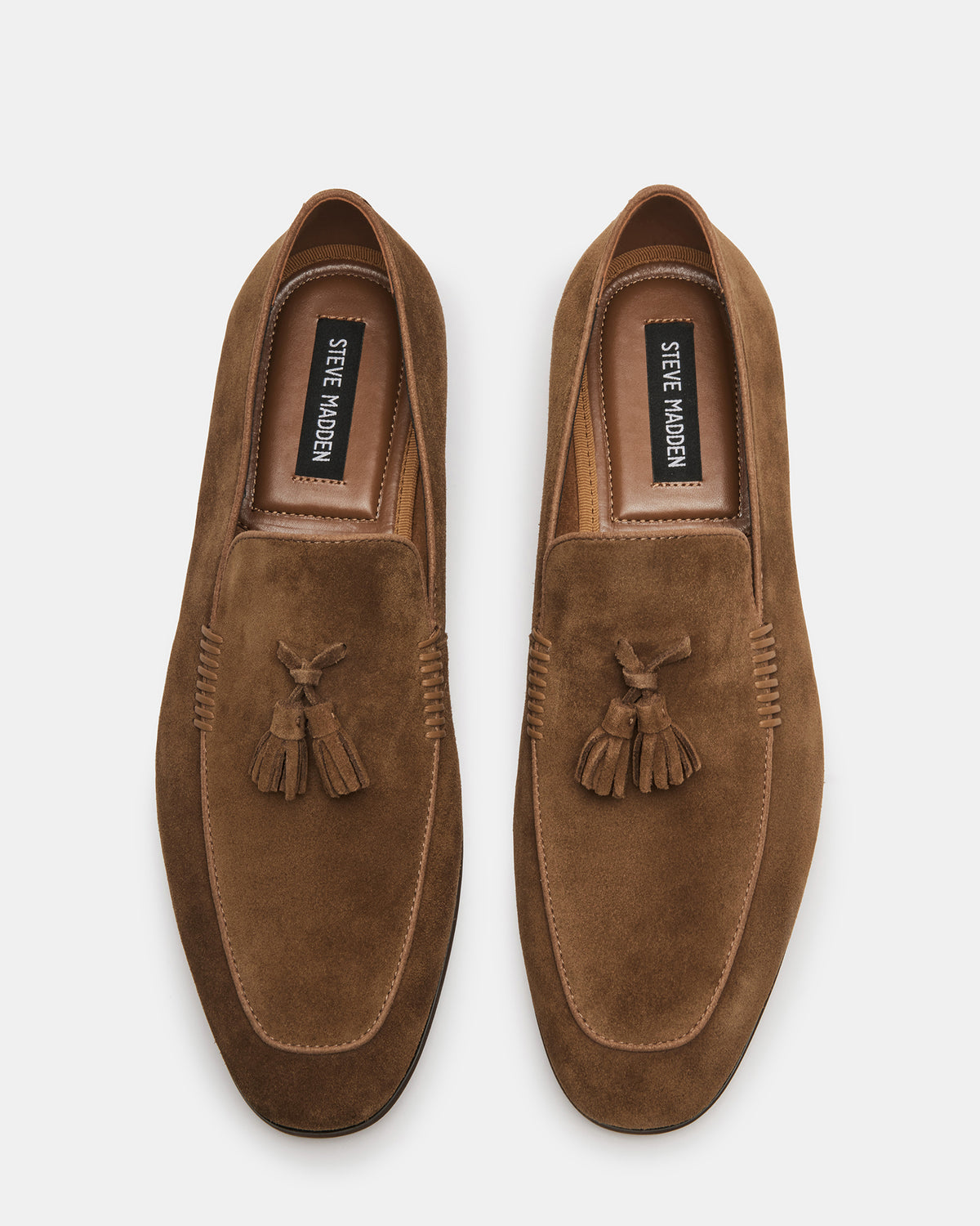 ONDRE Tan Suede Tassel Slip-On Men's Loafer Steve Madden TAN SUEDE