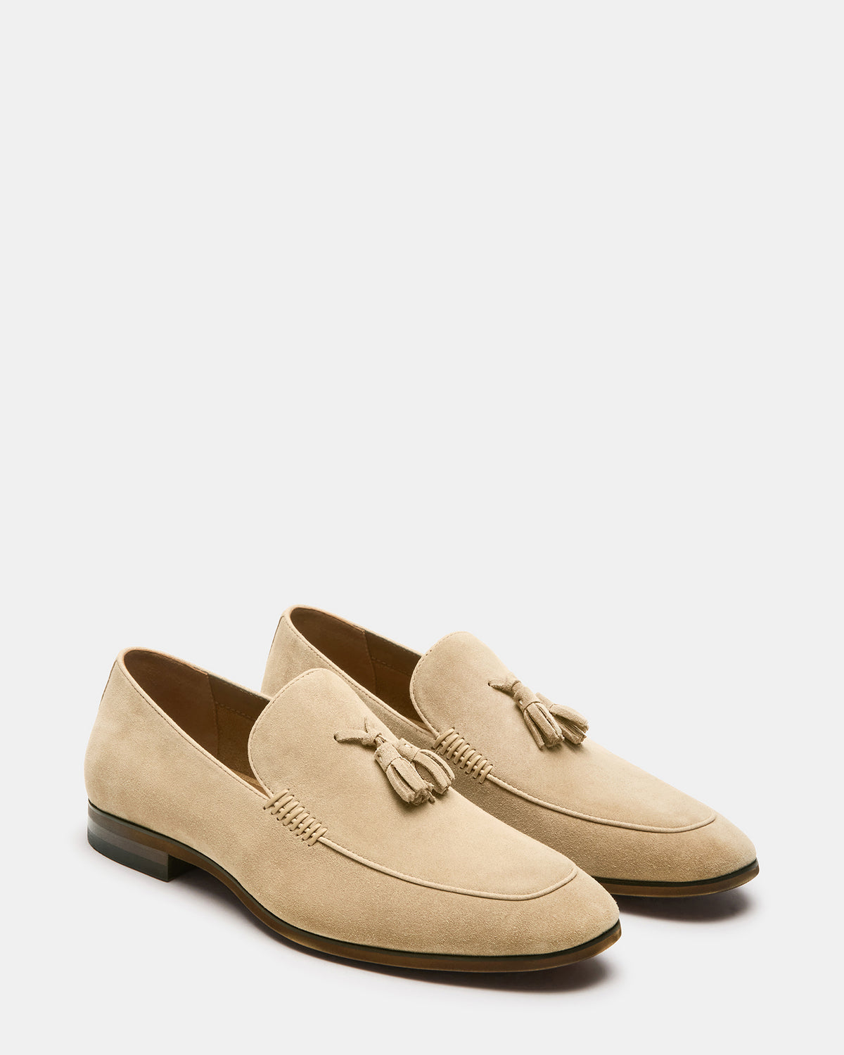 ONDRE Sand Suede Tassel Slip-On Men's Loafer Steve Madden SAND SUEDE