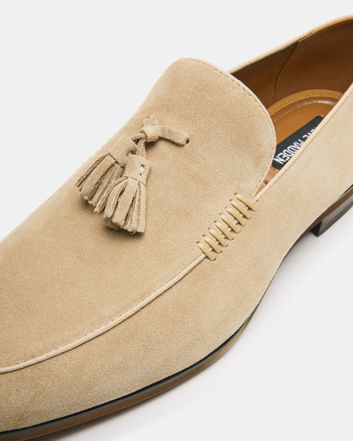 ONDRE Sand Suede Tassel Slip-On Men's Loafer Steve Madden SAND SUEDE