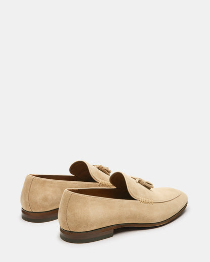 ONDRE Sand Suede Tassel Slip-On Men's Loafer Steve Madden SAND SUEDE