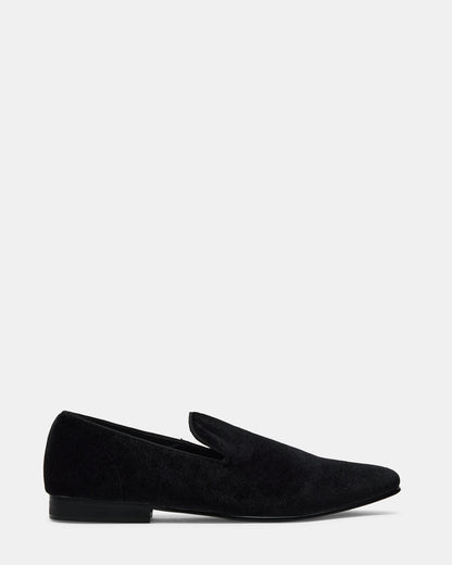 LAIGHT Black Velvet Men's Dress Shoes Steve Madden BLACK VELVET