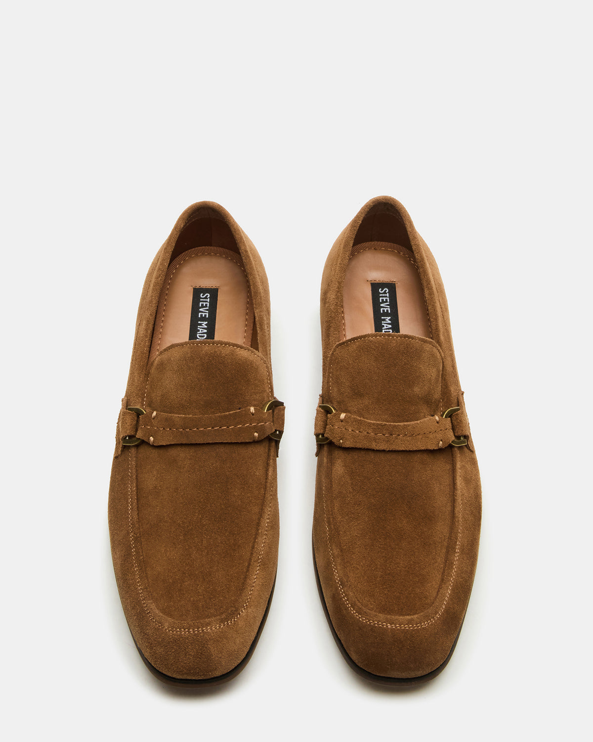 HEROLF Tobacco Suede Square-Toe Slip-On Men's Loafer Steve Madden TOBACCO SUEDE