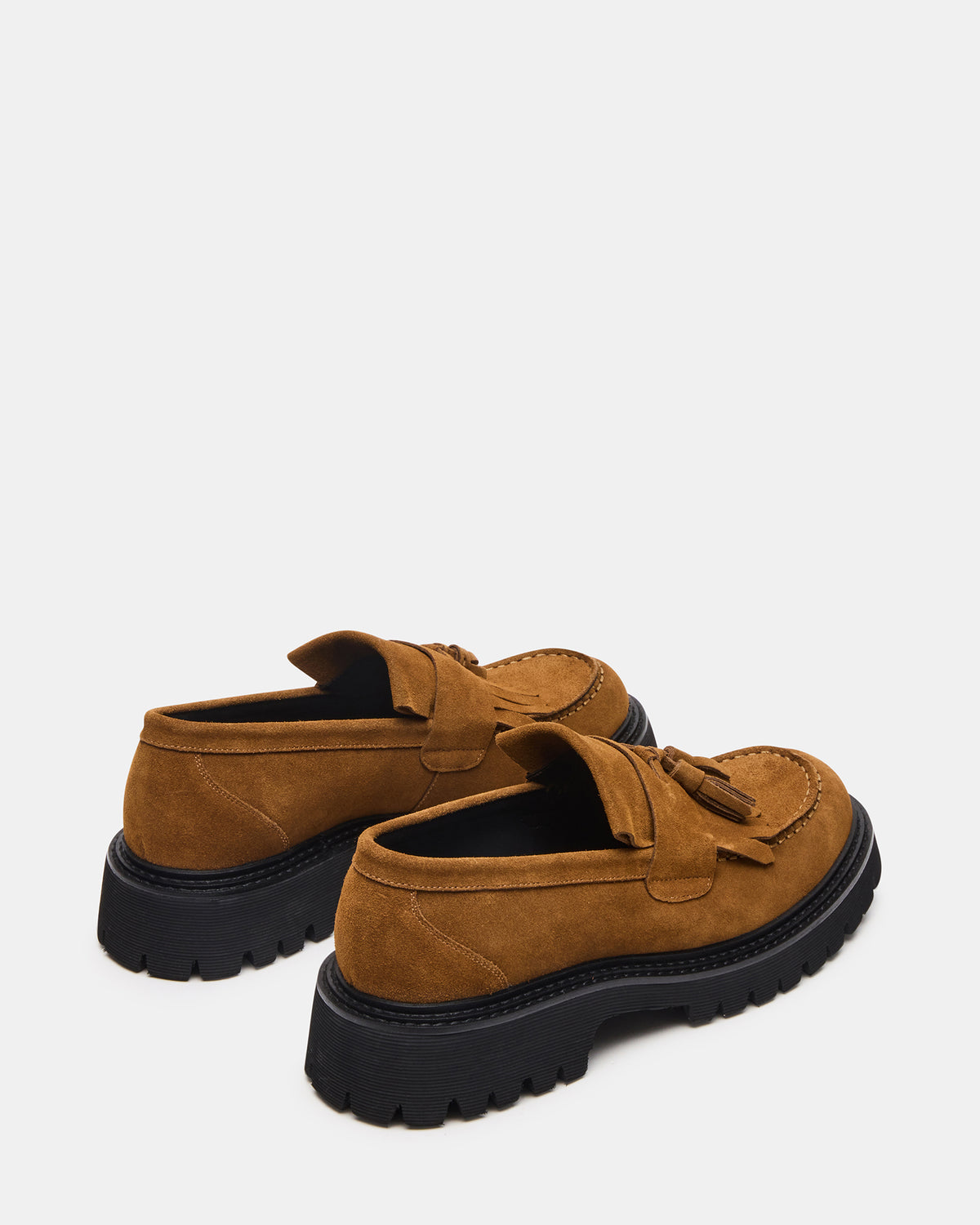 ZEV Tan Suede Lug Sole Dress Men's Loafer Steve Madden TAN SUEDE