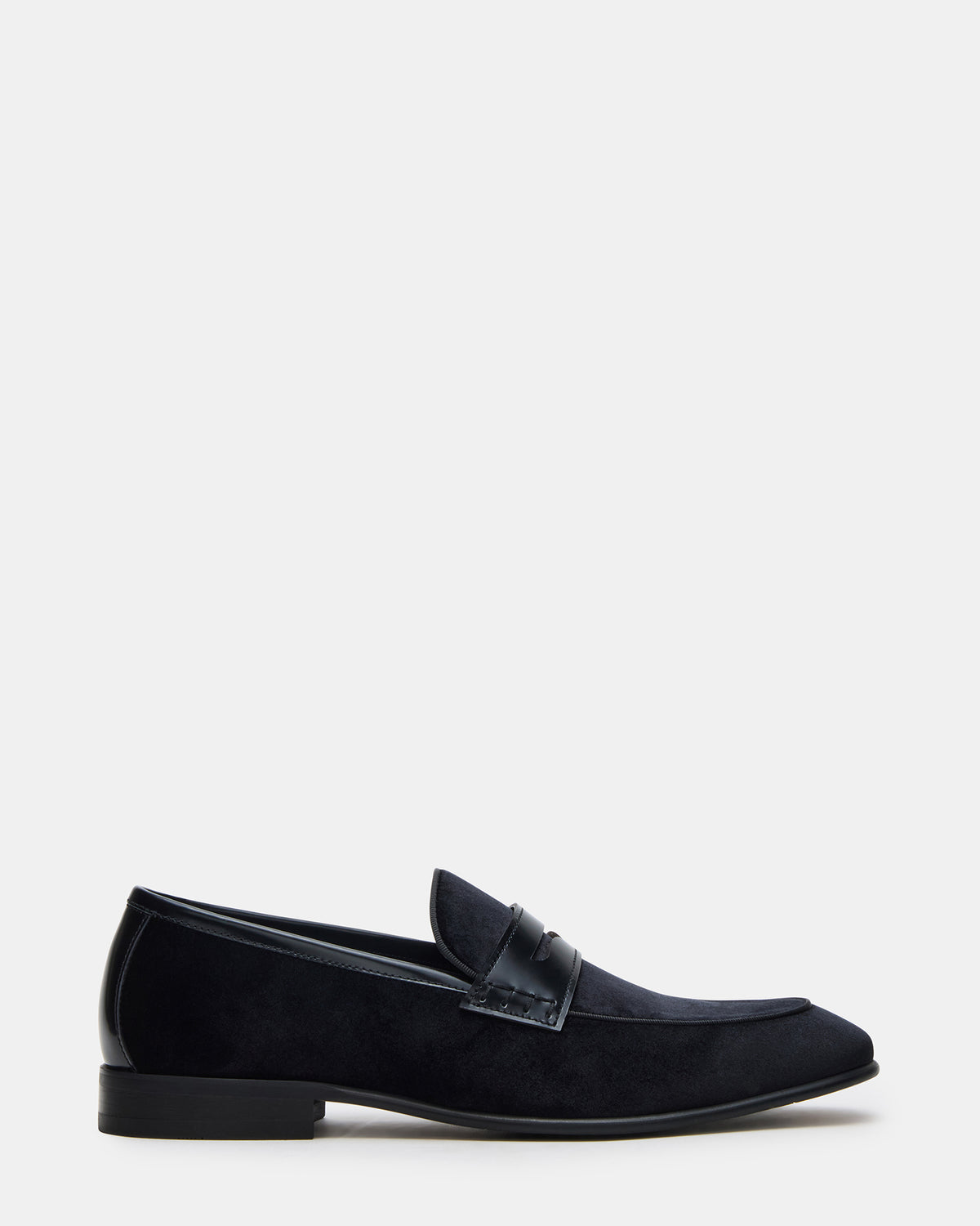 YARDLY Black Velvet Slip-On Men's Dress Loafer Steve Madden BLACK VELVET