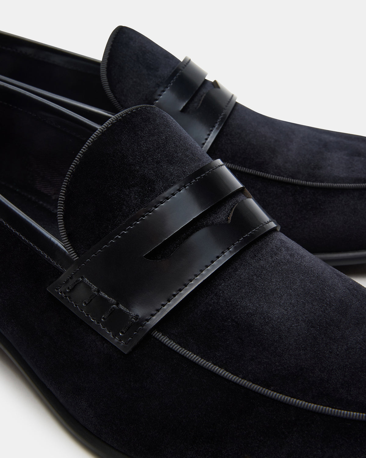 YARDLY Black Velvet Slip-On Men's Dress Loafer Steve Madden BLACK VELVET