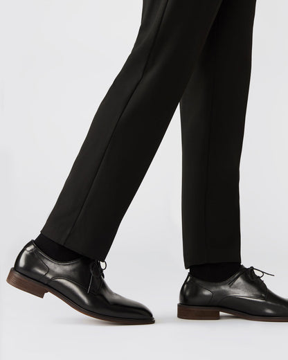 LELAND Black Leather Lace-Up Men's Dress Shoe Steve Madden BLACK LEATHER