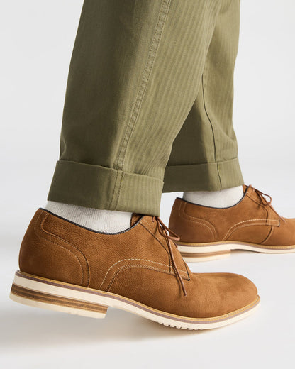 ALVAREZ Tan Nubuck Lace-Up Men's Dress Shoe Steve Madden TAN NUBUCK