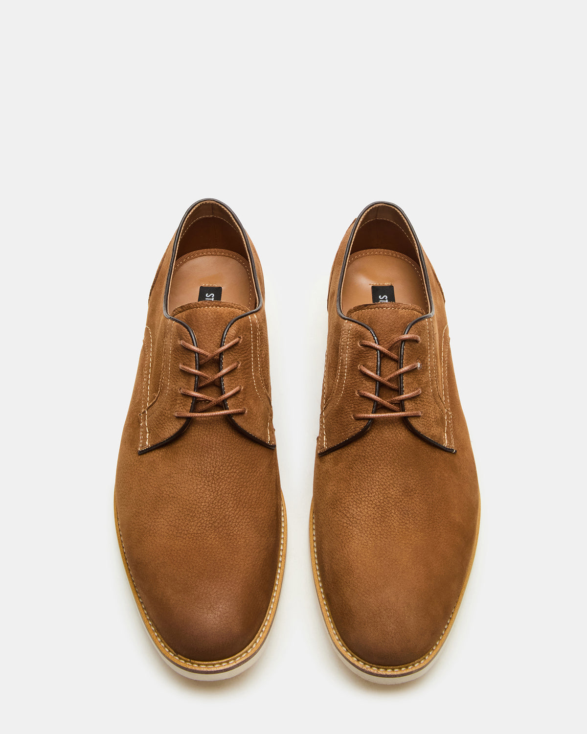 ALVAREZ Tan Nubuck Lace-Up Men's Dress Shoe Steve Madden TAN NUBUCK