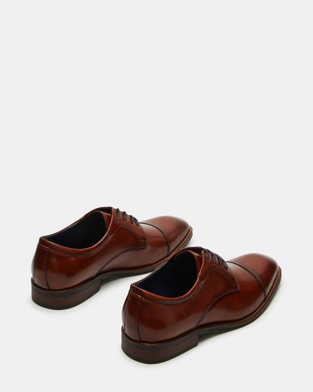 HASEN Tan Leather Men's Lace-Up Dress Shoe Steve Madden TAN LEATHER