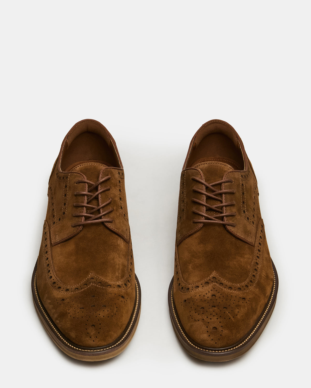 ESTEBAN Cognac Lace-Up Perforated Oxford Men's Dress Shoe Steve Madden COGNAC