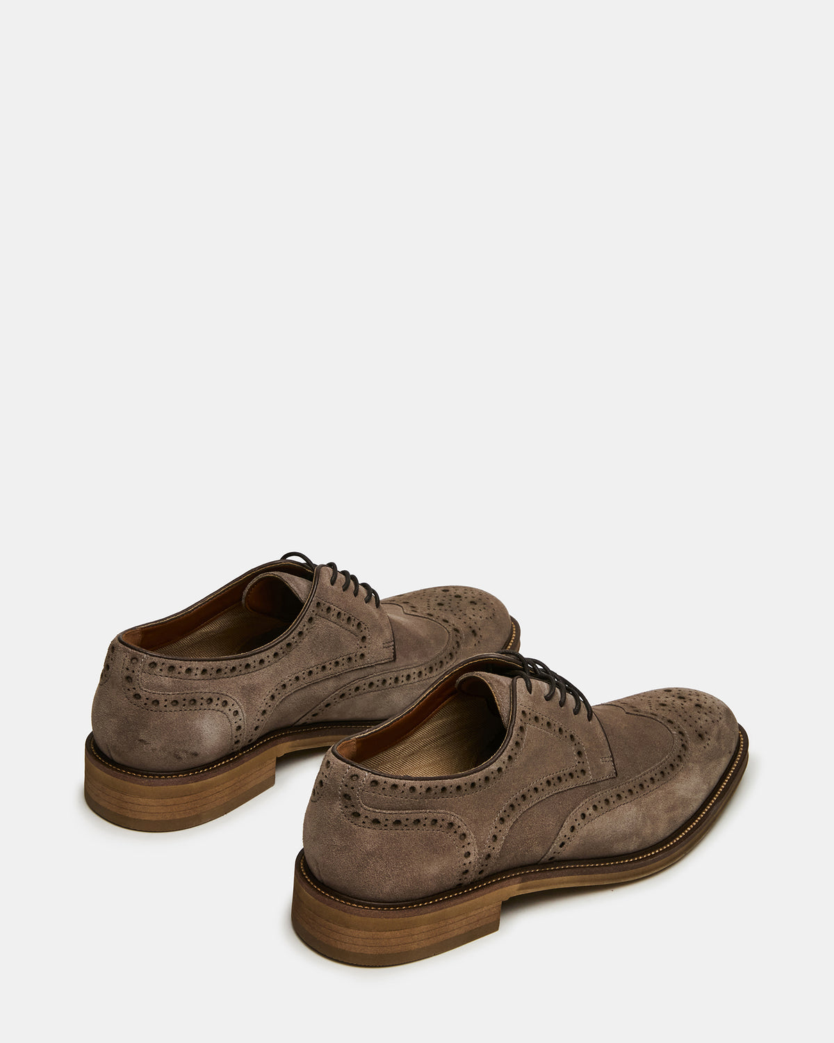 ESTEBAN Grey Lace-Up Perforated Oxford Men's Dress Shoe Steve Madden GREY