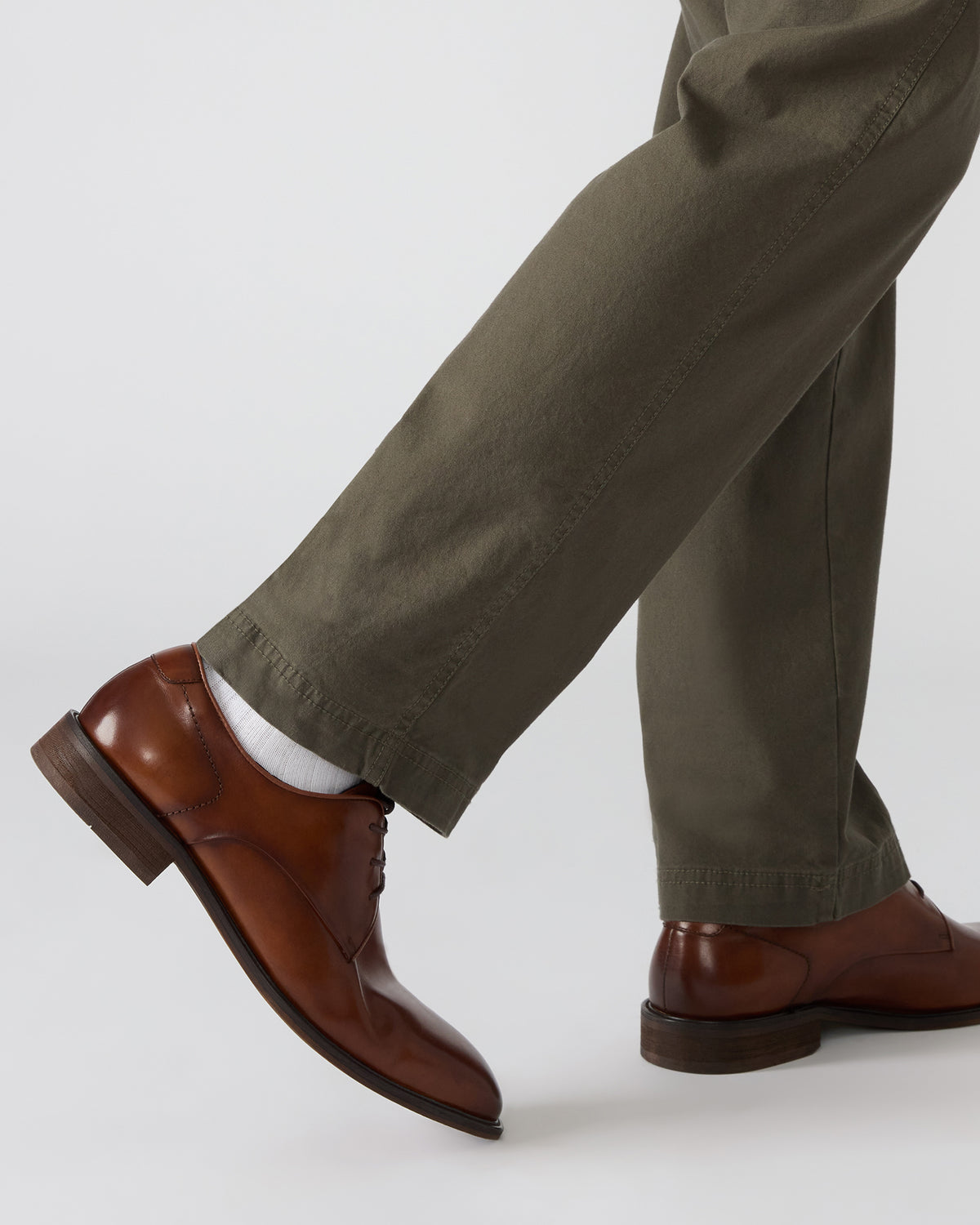 LELAND Tan Leather Lace-Up Men's Dress Shoe Steve Madden TAN LEATHER
